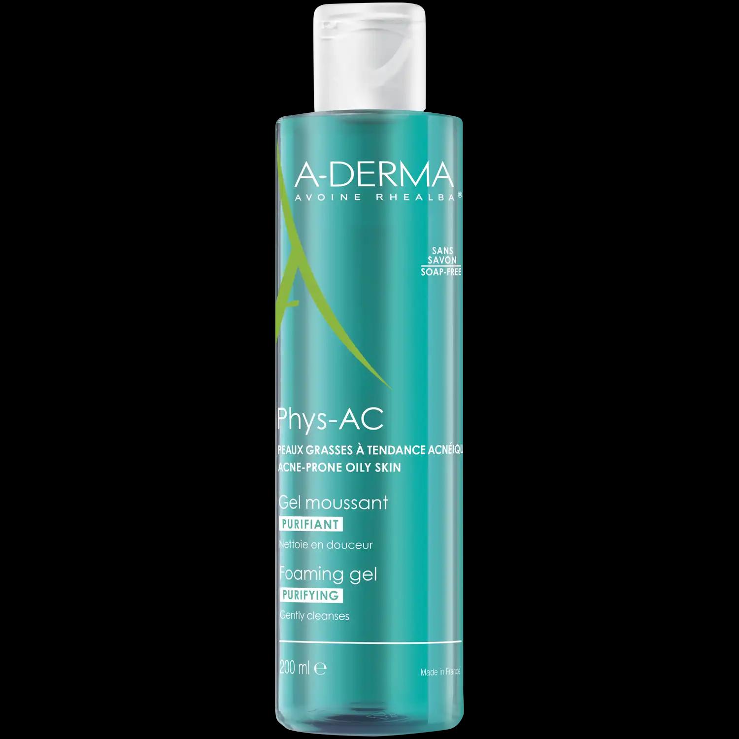 A-Derma Phys-AC żel oczyszczający do mycia, 200 ml