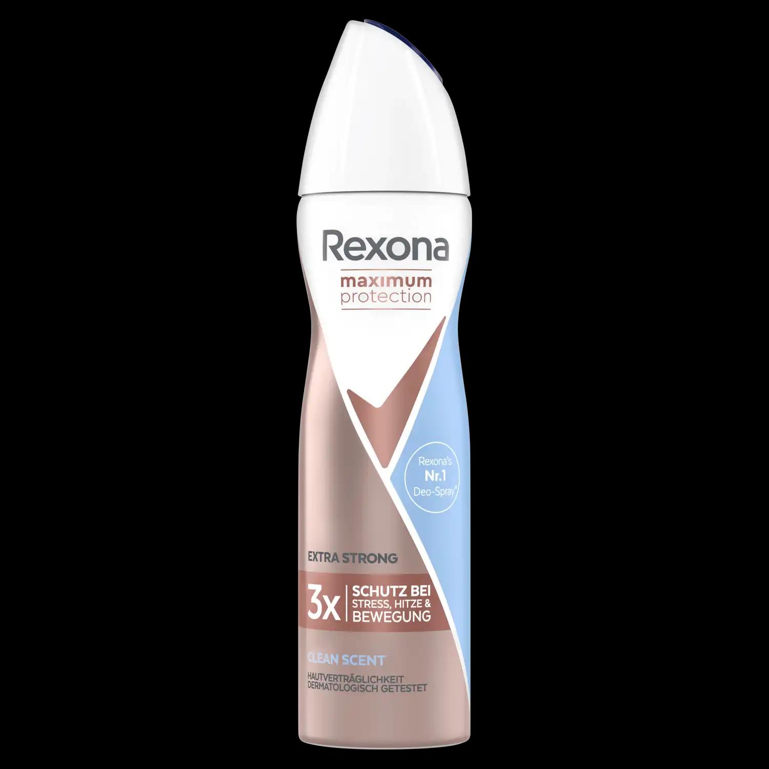 Rexona Clean Scent antyperspirant w sprayu damski, 150 ml