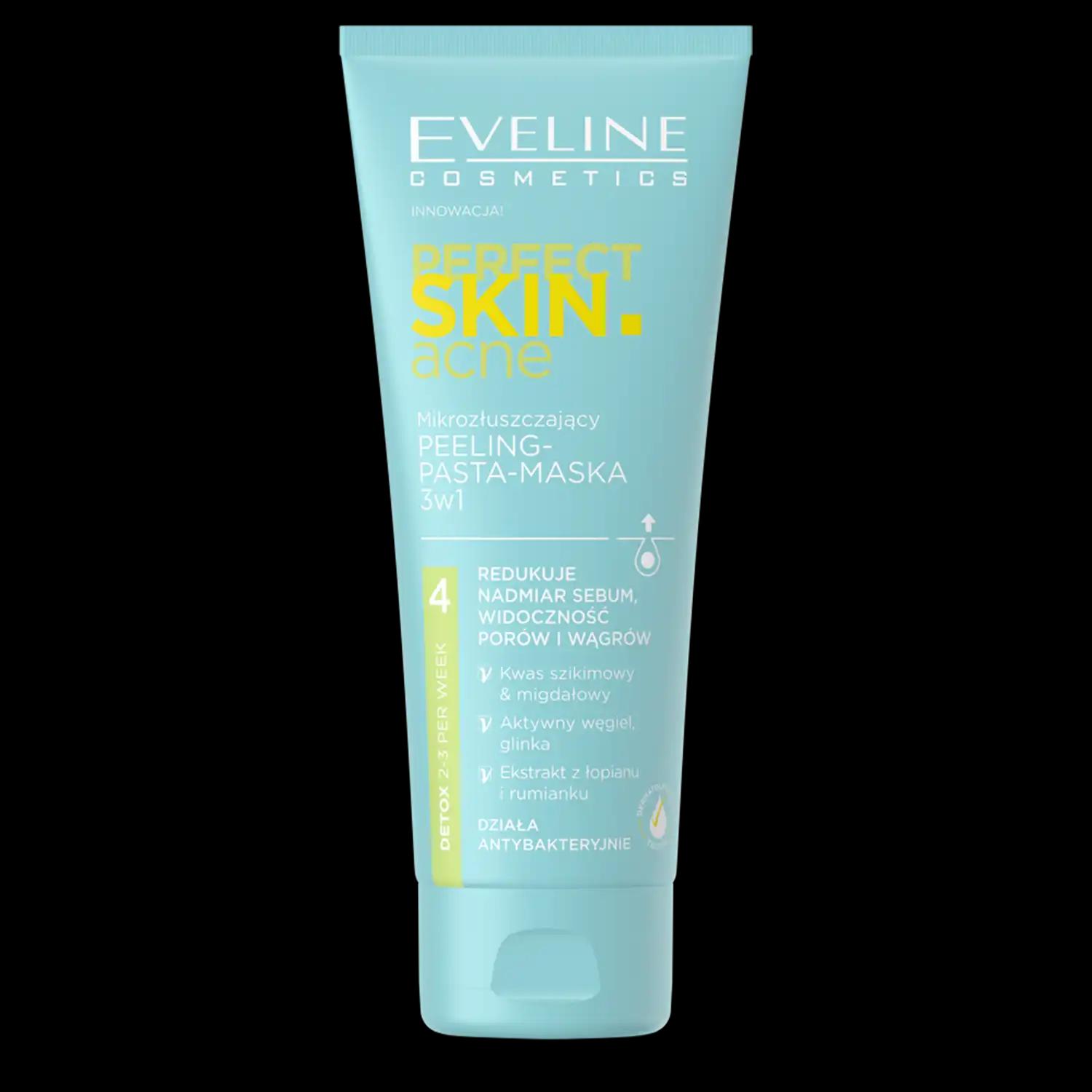 Eveline Cosmetics Perfect Skin Acne peeling-pasta do twarzy, 75 ml