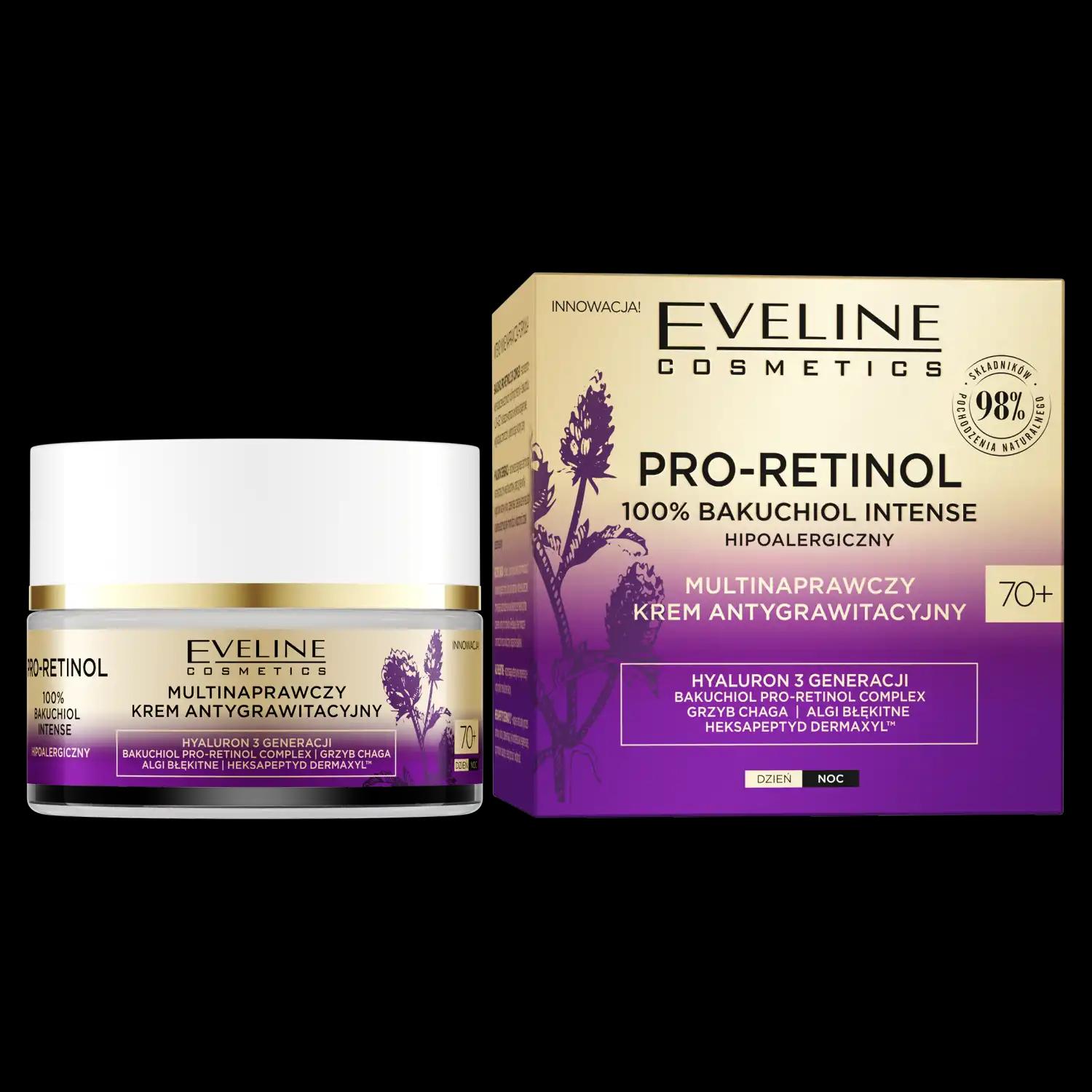 Eveline Cosmetics Pro-Retinol krem do twarzy 70+ na dzień i noc, 50 ml