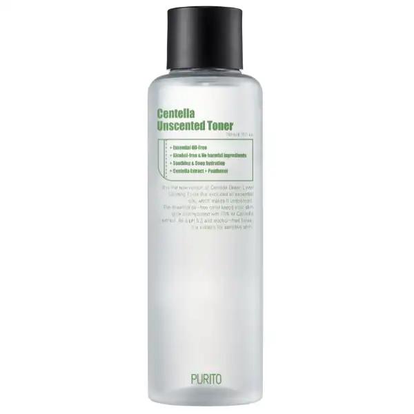 Purito Centella Unscented bezzapachowy toner do twarzy z ekstraktem z wąkroty azjatyckiej, 200 ml