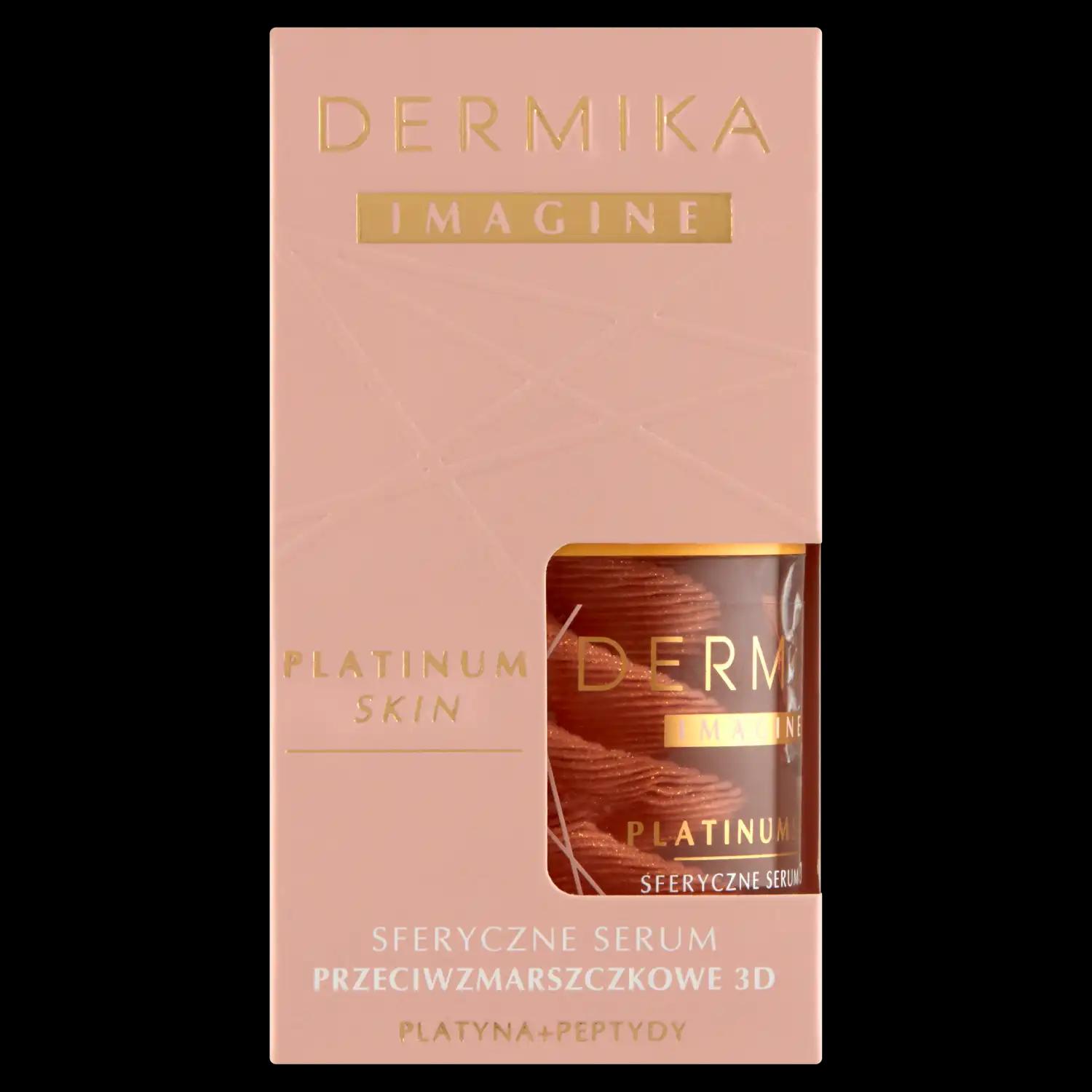 Dermika Imagine Platinum Skin sferyczne serum przeciwzmarszczkowe 3D do twarzy, 60 g