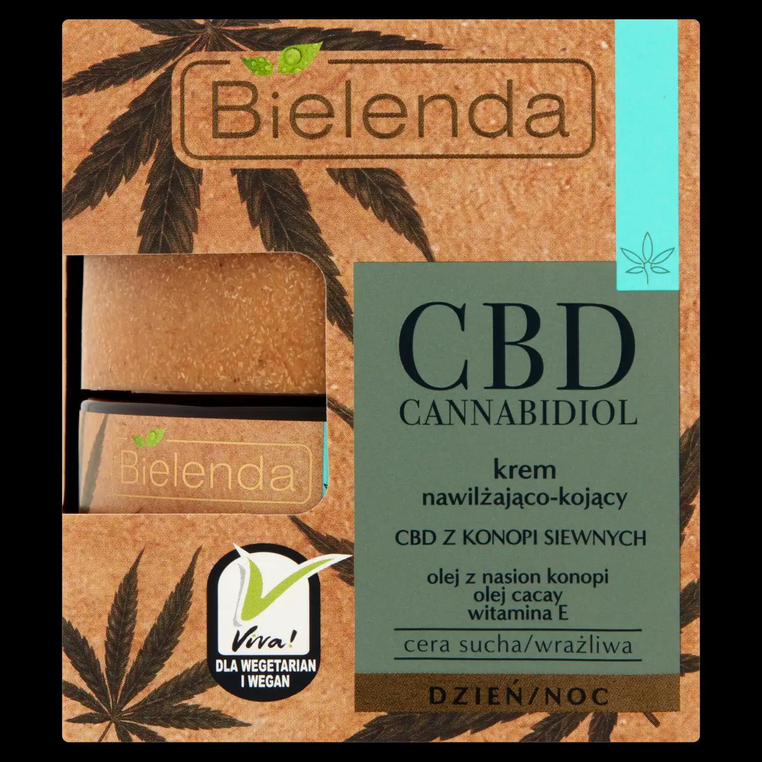 Bielenda CBD Cannabidiol nawilżająco-kojący krem do twarzy, 50 ml