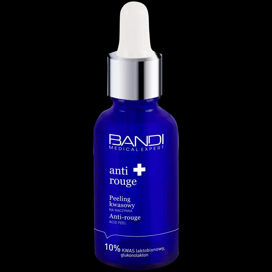 Bandi Anti Rouge peeling kwasowy na naczynka do twarzy na noc 10% kwas laktobionowy, 30 ml