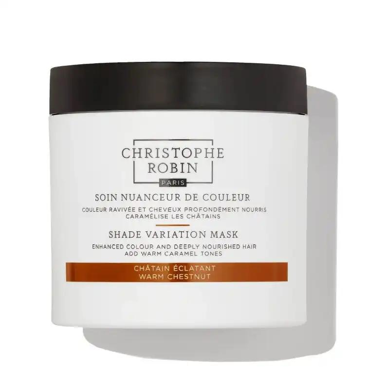 Christophe Robin Shade Variation Masks odżywcza kremowa odświeżająca kolor włosów Warm Chestnut, 250 ml