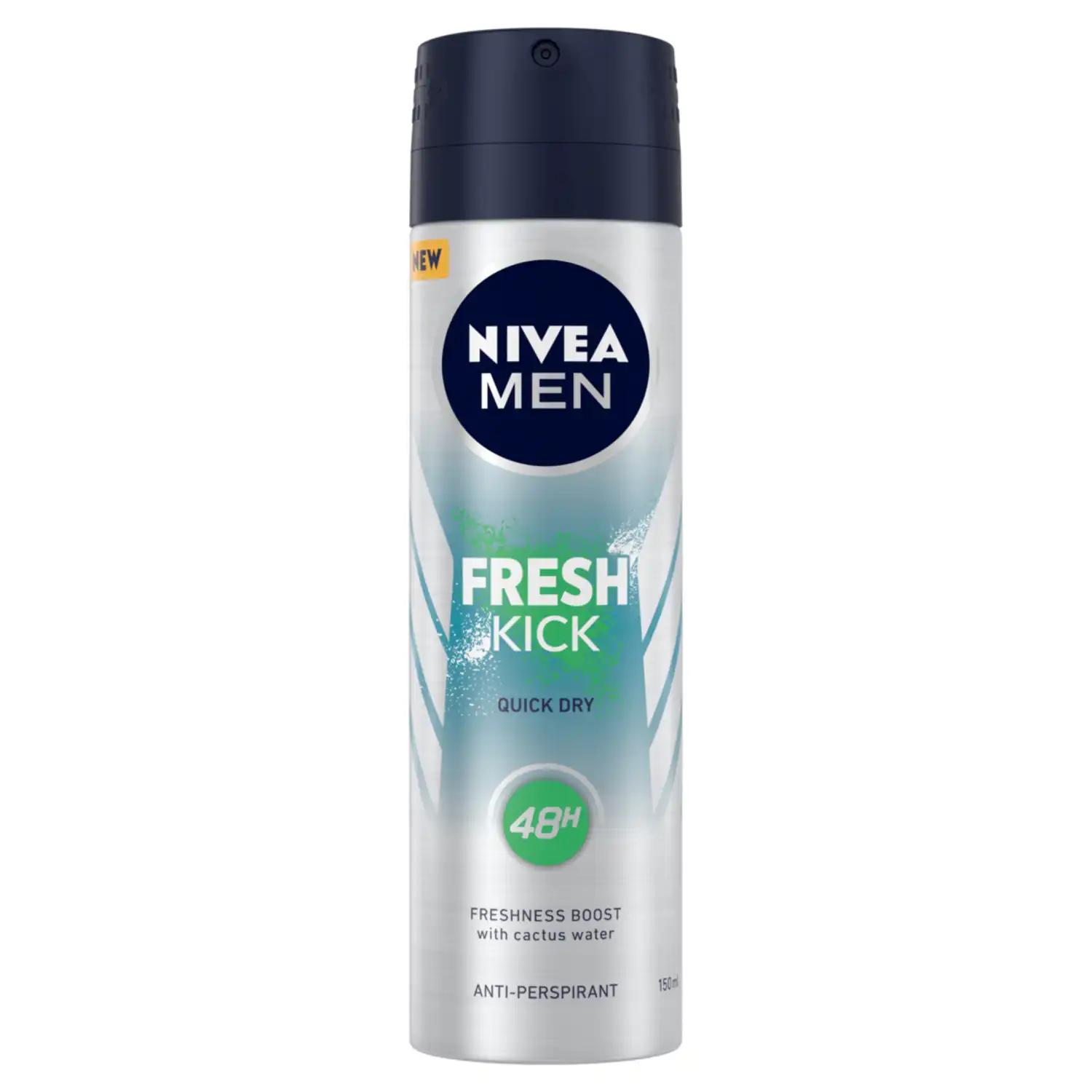 Nivea Men Fresh Kick antyperspirant w sprayu męski, 150 ml