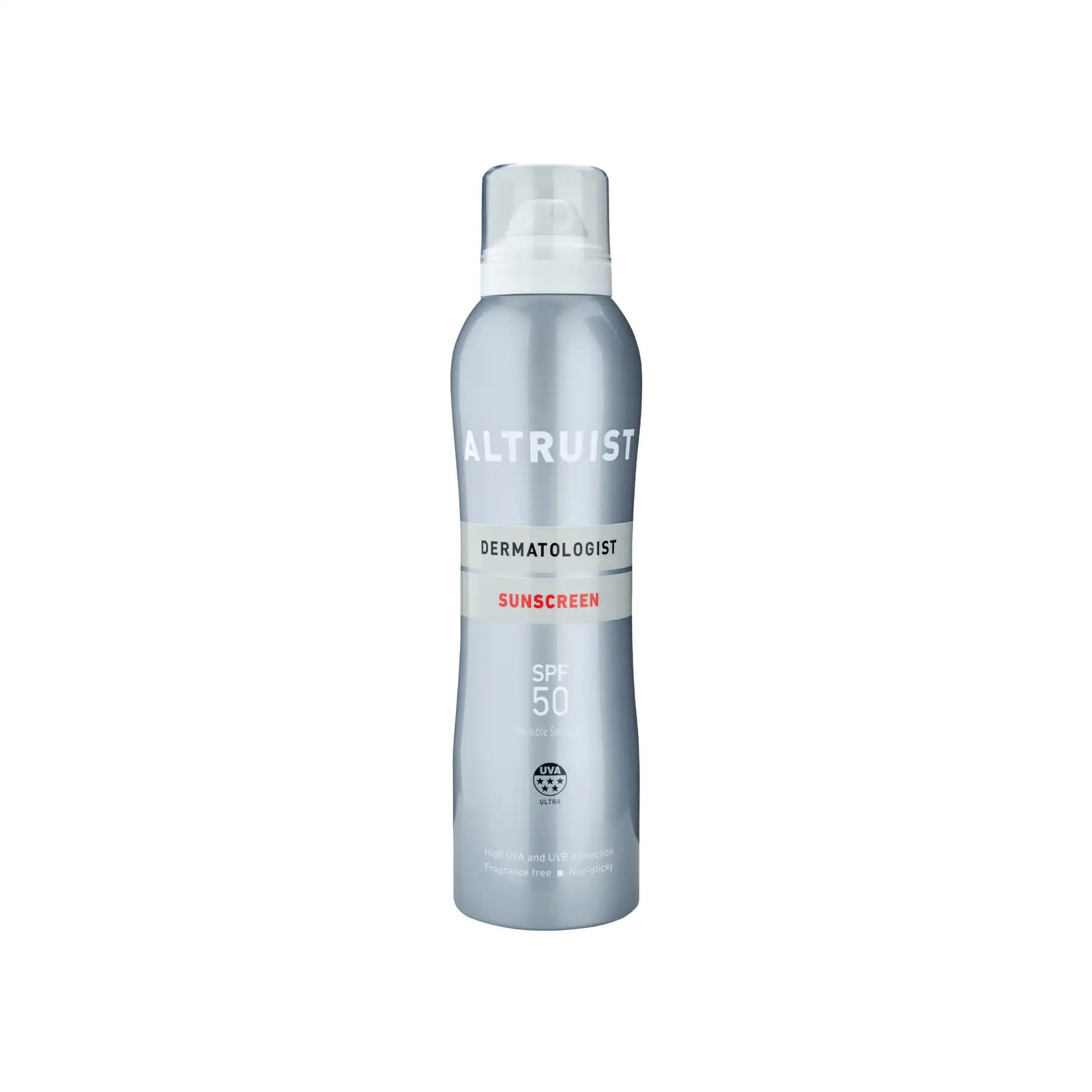 Altruist Invisible Sunspray niewidoczny spray przeciwsłoneczny SPF50, 200 ml