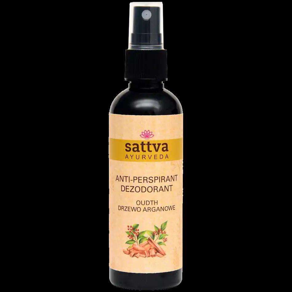 Sattva naturalny dezodorant na bazie wody o zapachu aromatu drzewnego, 80 ml