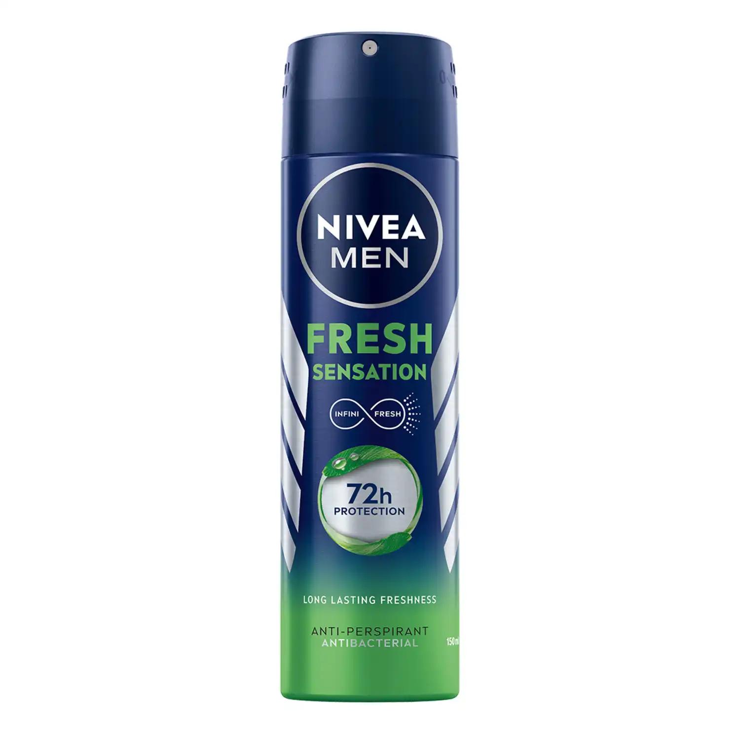 Nivea Men Fresh Sensation antyperspirant w sprayu męski, 150 ml