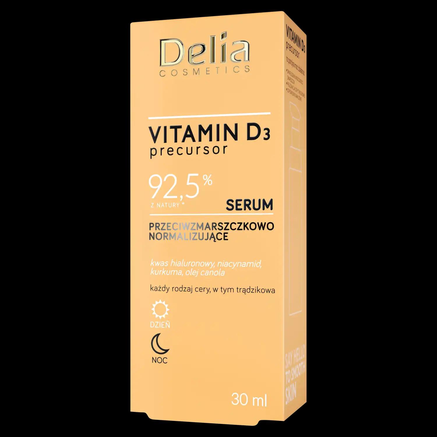 Delia Vitamina D3 przeciwzmarszczkowe serum normalizujące do twarzy, 30 ml