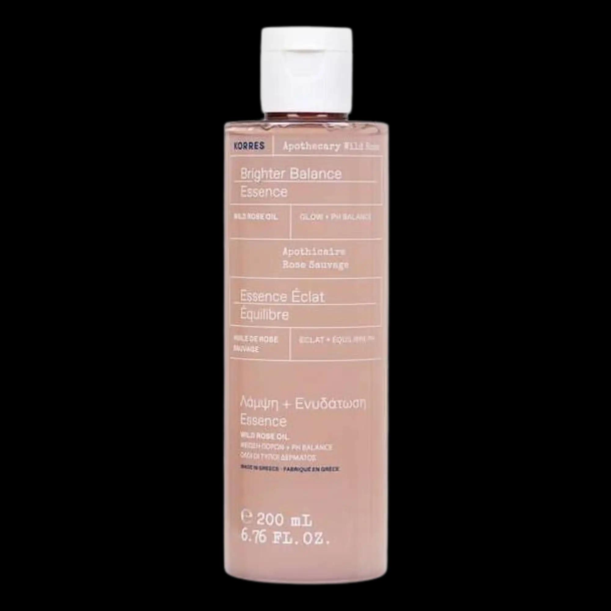 Korres Apothecary Wild Rose rozświetlająca esencja do twarzy, 200 ml