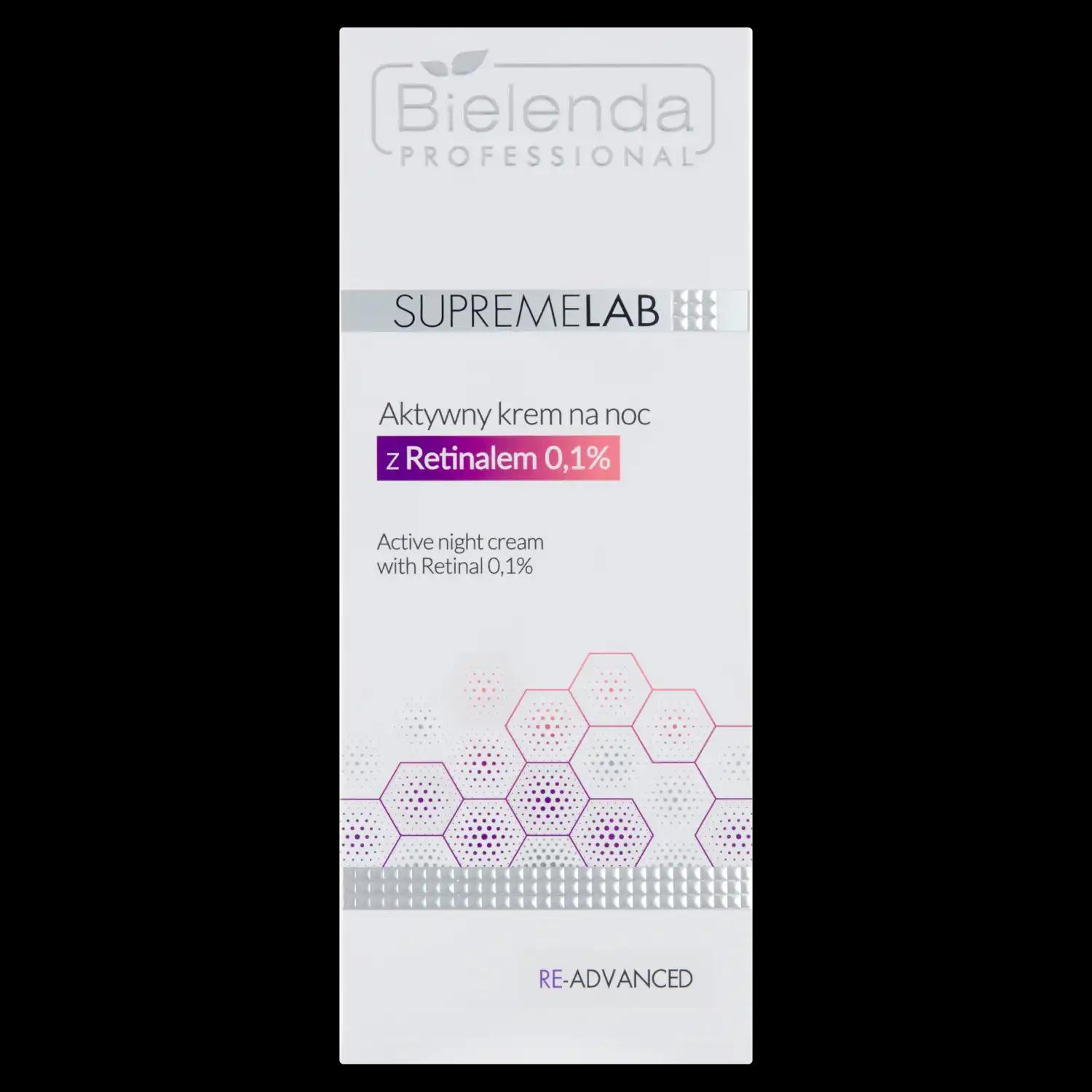 Bielenda Professional Re-advanced krem z 0,1% retinalem do twarzy na noc, 50 ml