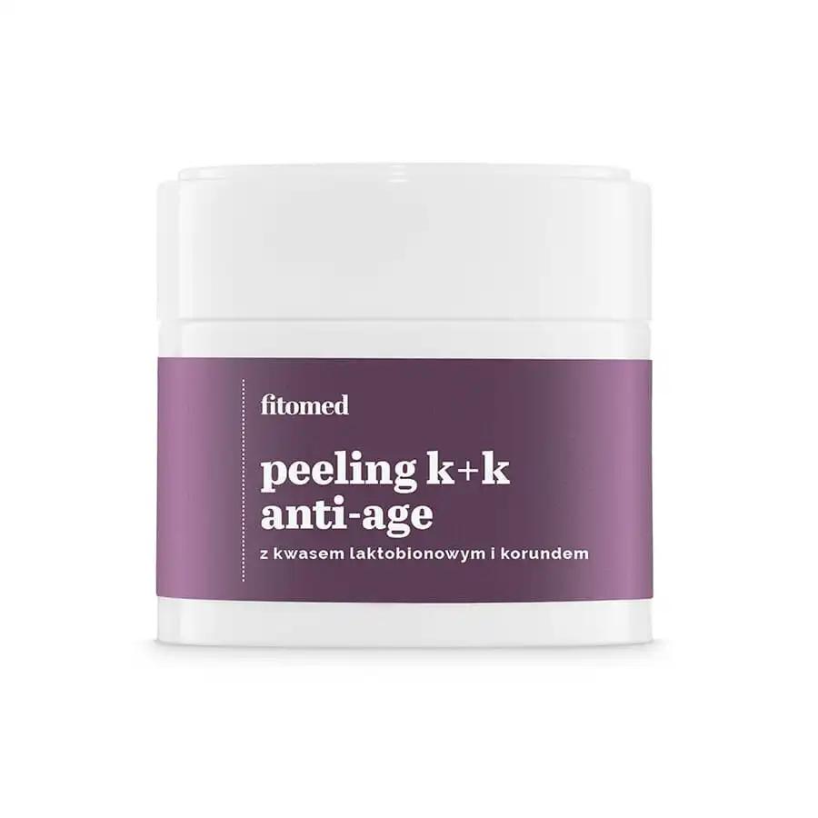 Fitomed peeling K+K anti-age do twarzy z kwasem laktobionowym i korundem, 50 g