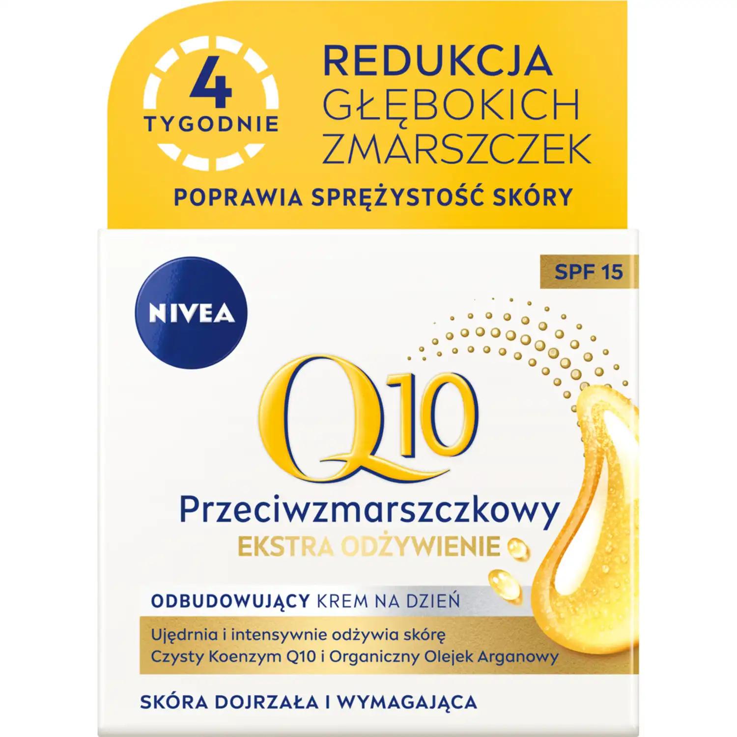 Nivea Q10 Ekstra Odżywienie przeciwzmarszczkowy krem do twarzy na dzień SPF 15, 50 ml