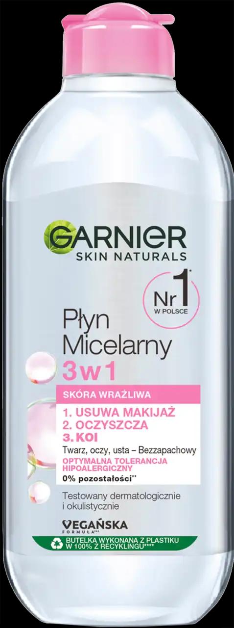 Garnier Skin Naturals Płyn micelarny 3w1 skóra wrażliwa