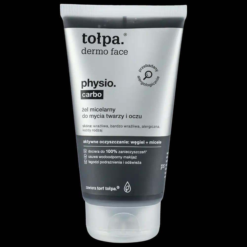 Tolpa Dermo Face Physio Carbo żel micelarny do mycia twarzy, 150 ml