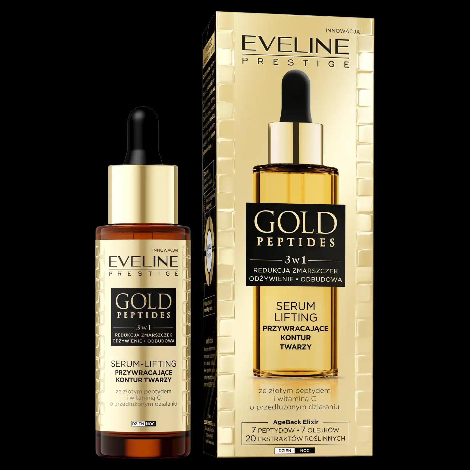 Prestige Eveline Gold Peptides liftingujące serum do twarzy, 30 ml