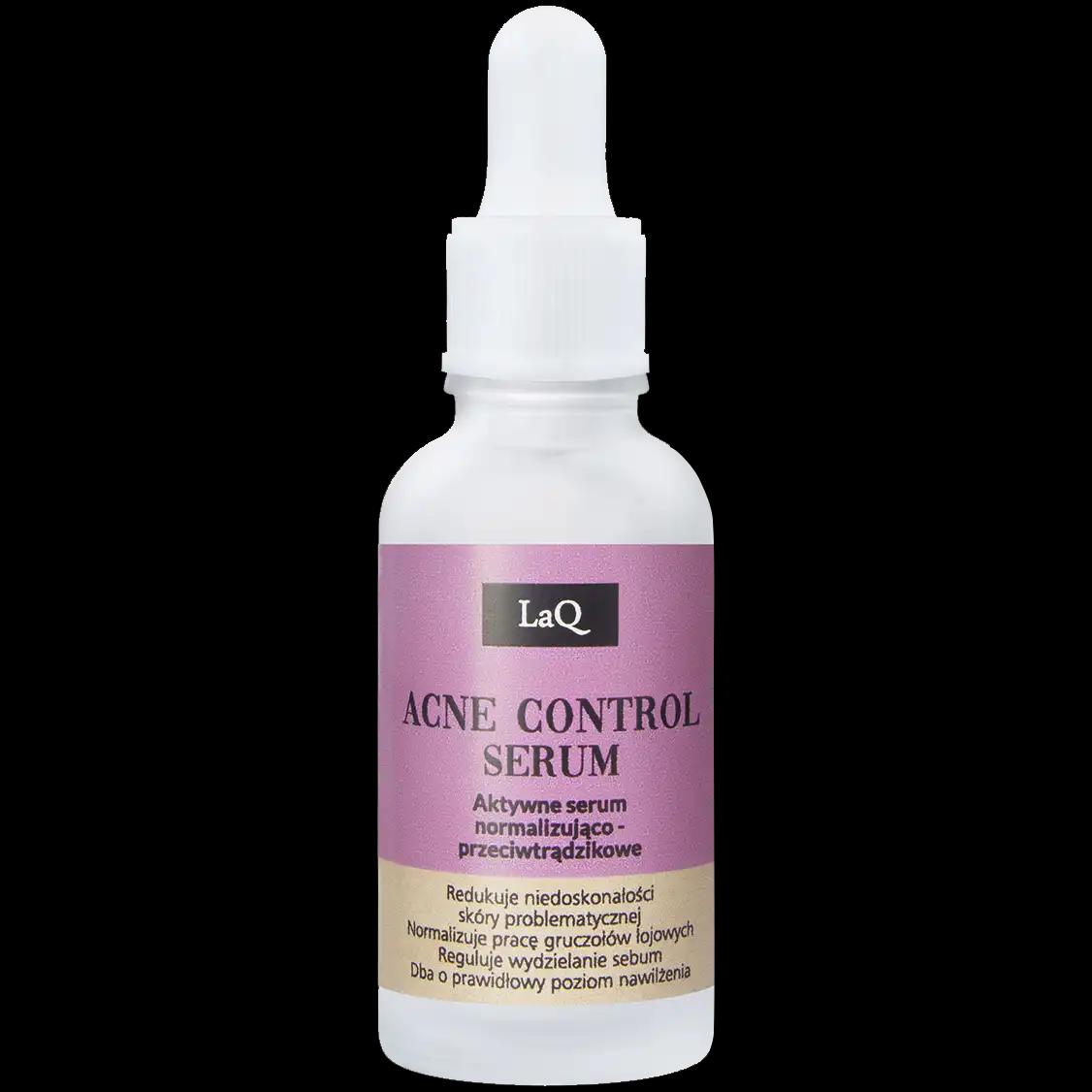 LaQ Acne Control aktywne serum normalizująco-przeciwtrądzikowe do skóry problematycznej, 30 ml