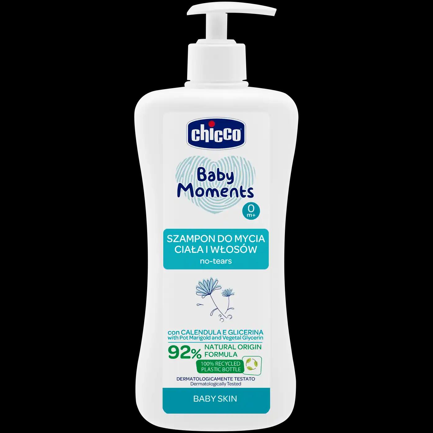 Chicco Baby Moments Baby Skin 0m+ do włosów dla dzieci, 500 ml