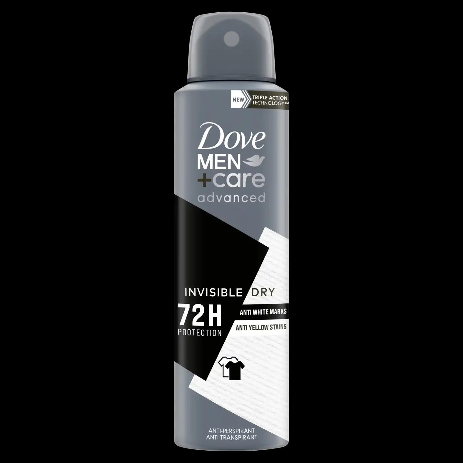 Dove Men+Care Invisible Dry antyperspirant w sprayu męski, 150 ml