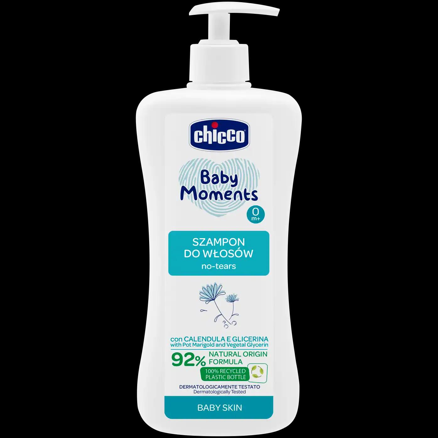 Chicco Baby Moments Baby Skin 0m+ do włosów dla dzieci, 500 ml