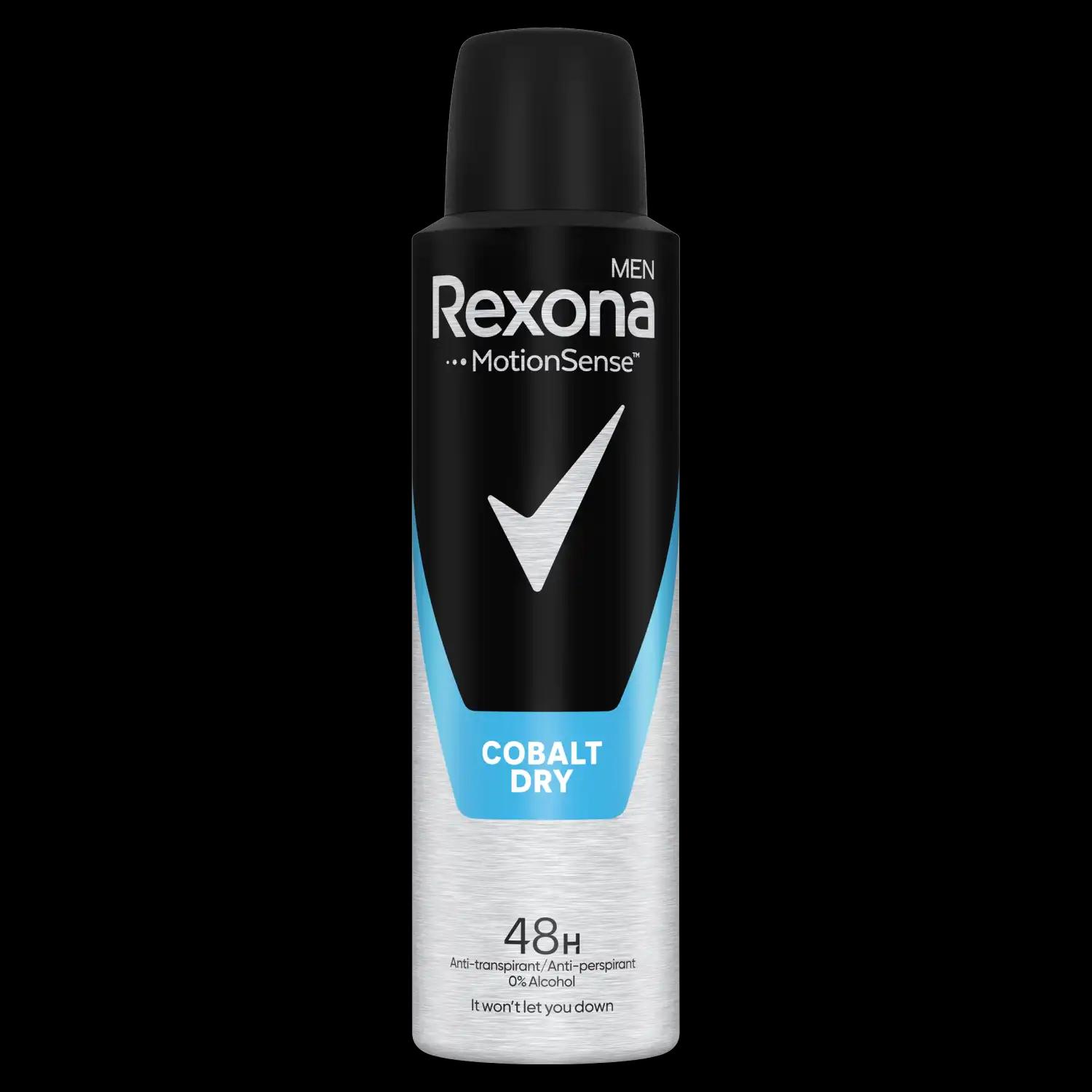 Rexona Cobalt antyperspirant w sprayu męski, 150 ml