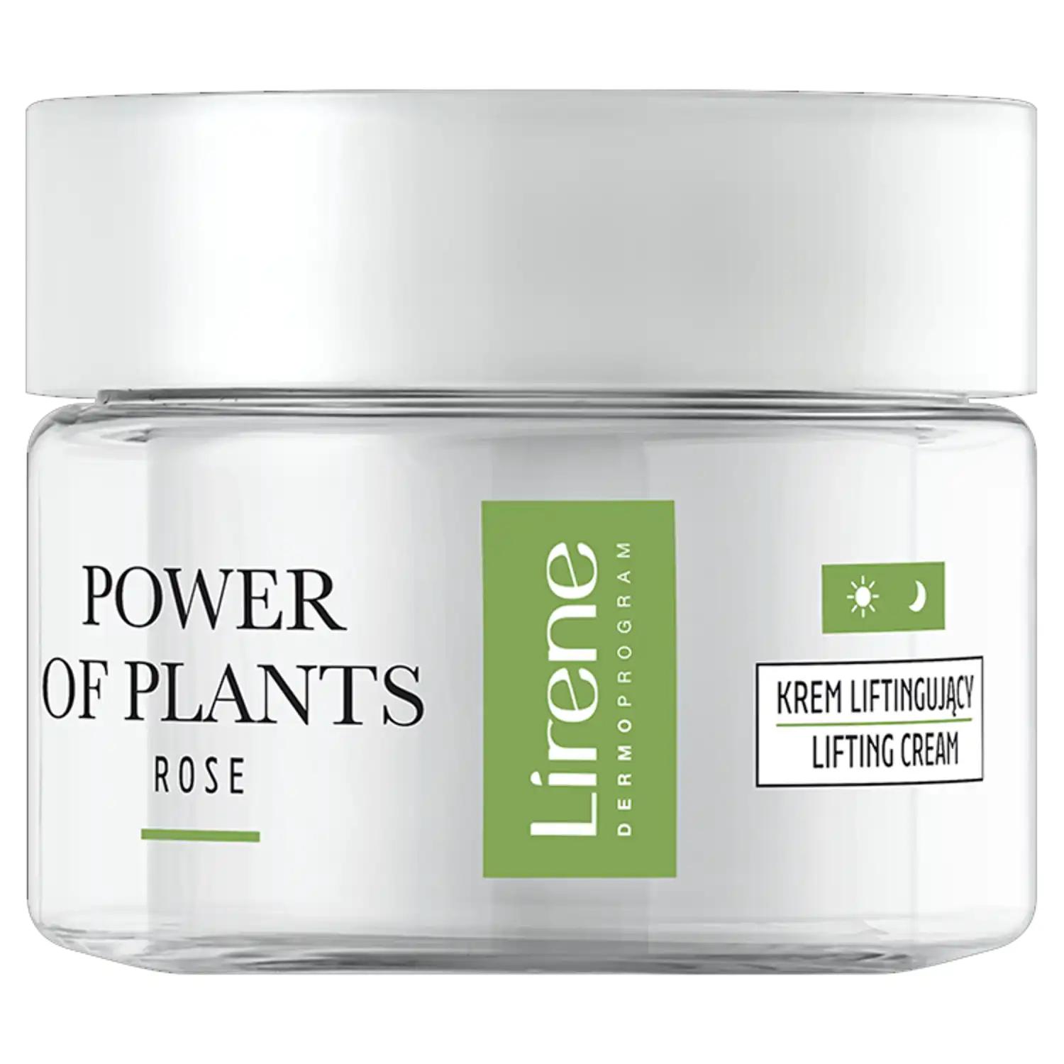 Lirene Power of Plants liftingujący krem z róży do twarzy, 50 ml