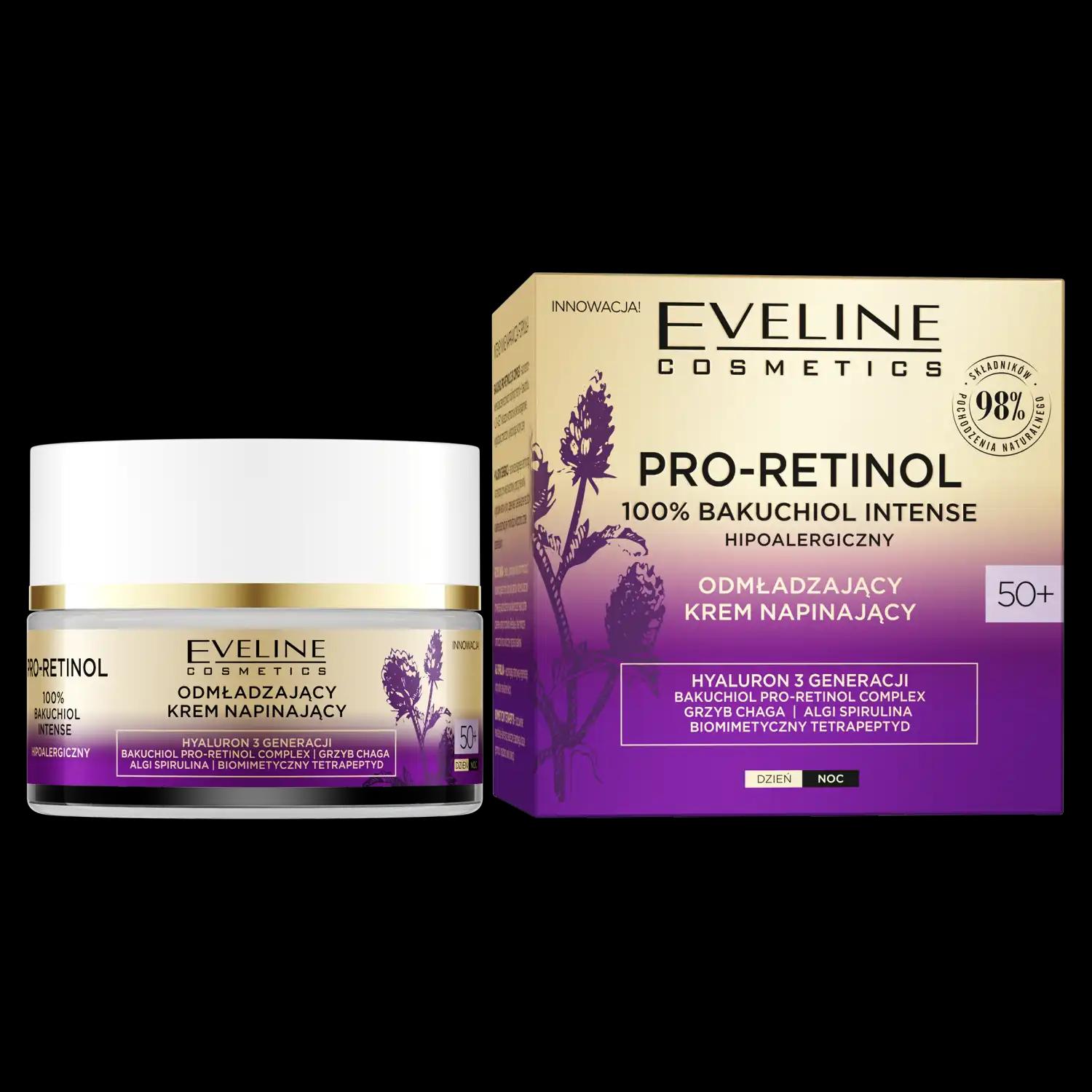 Eveline Cosmetics Pro-Retinol krem do twarzy 50+ na dzień i noc, 50 ml