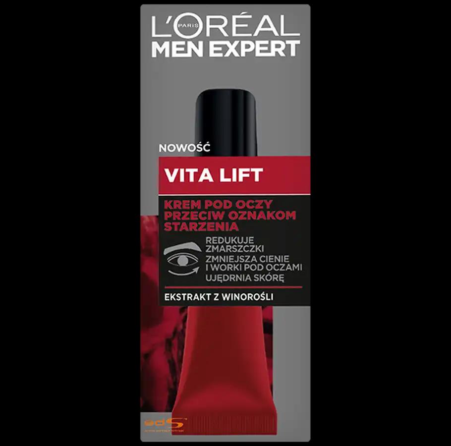 L'Oreal Paris Men ExpertVita Lift krem pod oczy przeciw oznakom starzenia męski, 15 ml