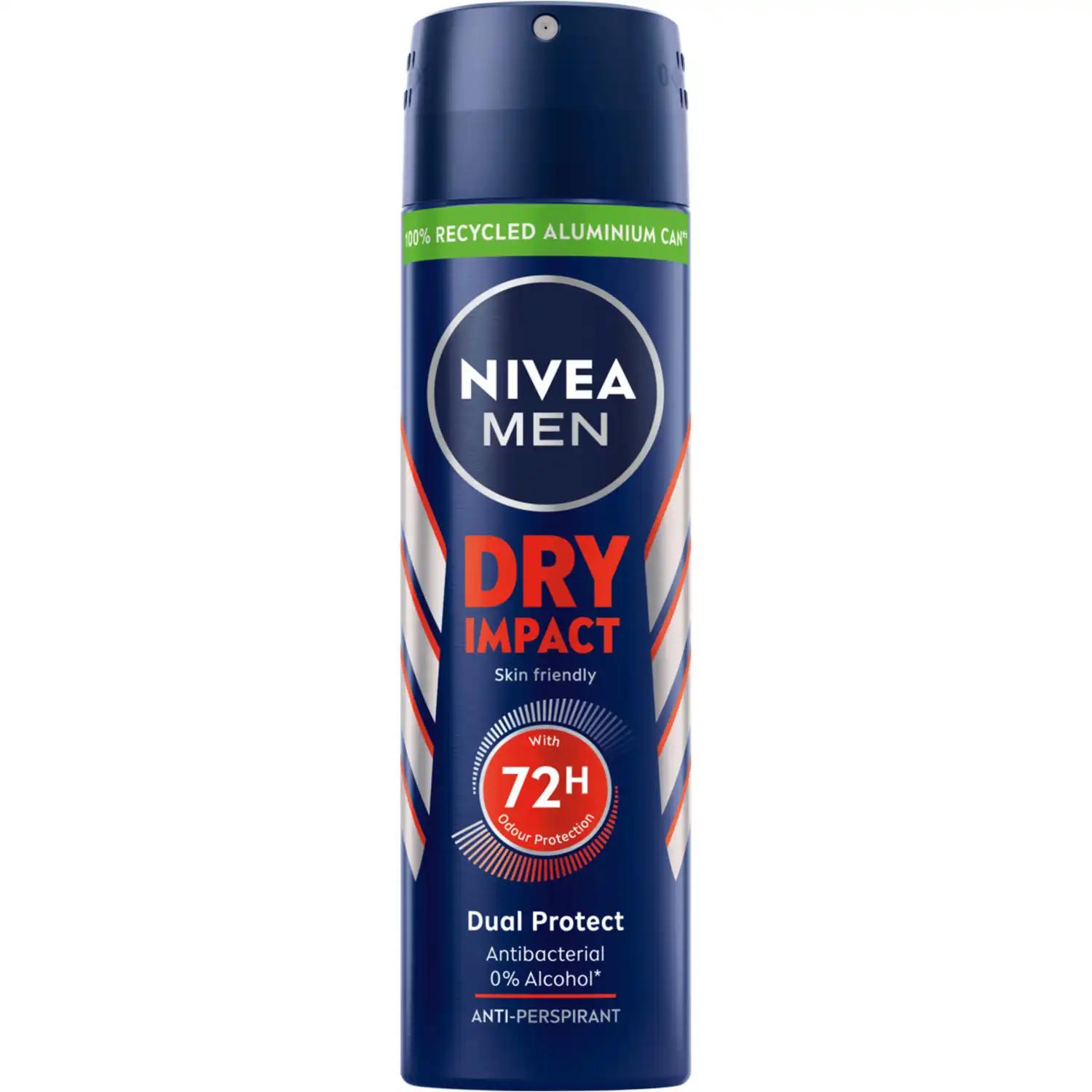 Nivea Men Dry Impact antyperspirant męski w sprayu, 150 ml