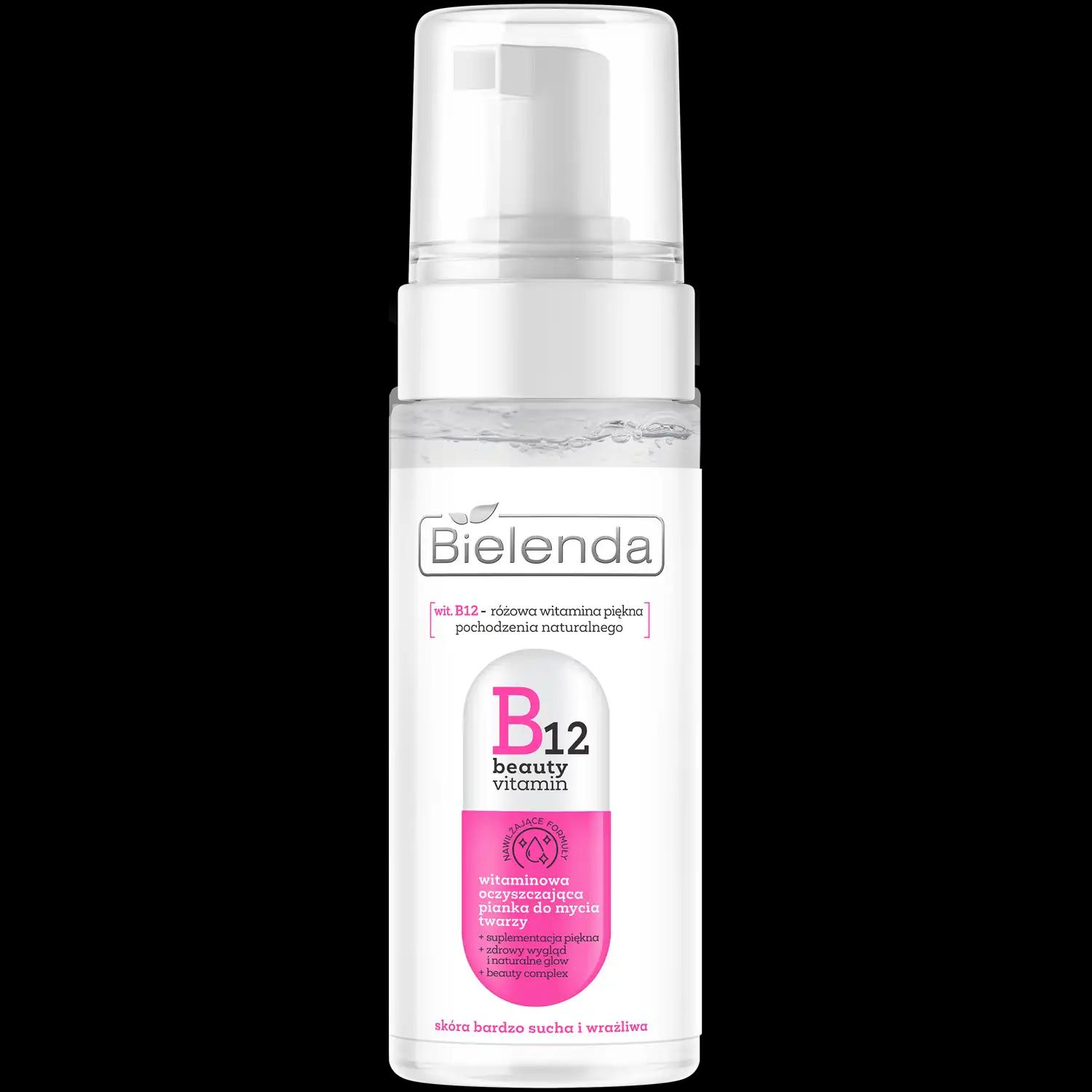 Bielenda B12 witaminowa pianka do mycia twarzy, 150 ml