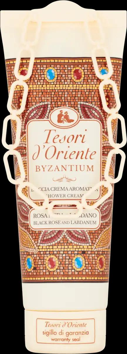 Tesori d'Oriente Byzantium Doccia crema aromatica con rosa nera e labdano, 250 ml