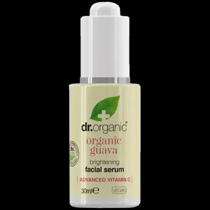 Dr. Organic rozświetlające bogate serum do twarzy z ekstraktem z organicznej guawy, 30 ml