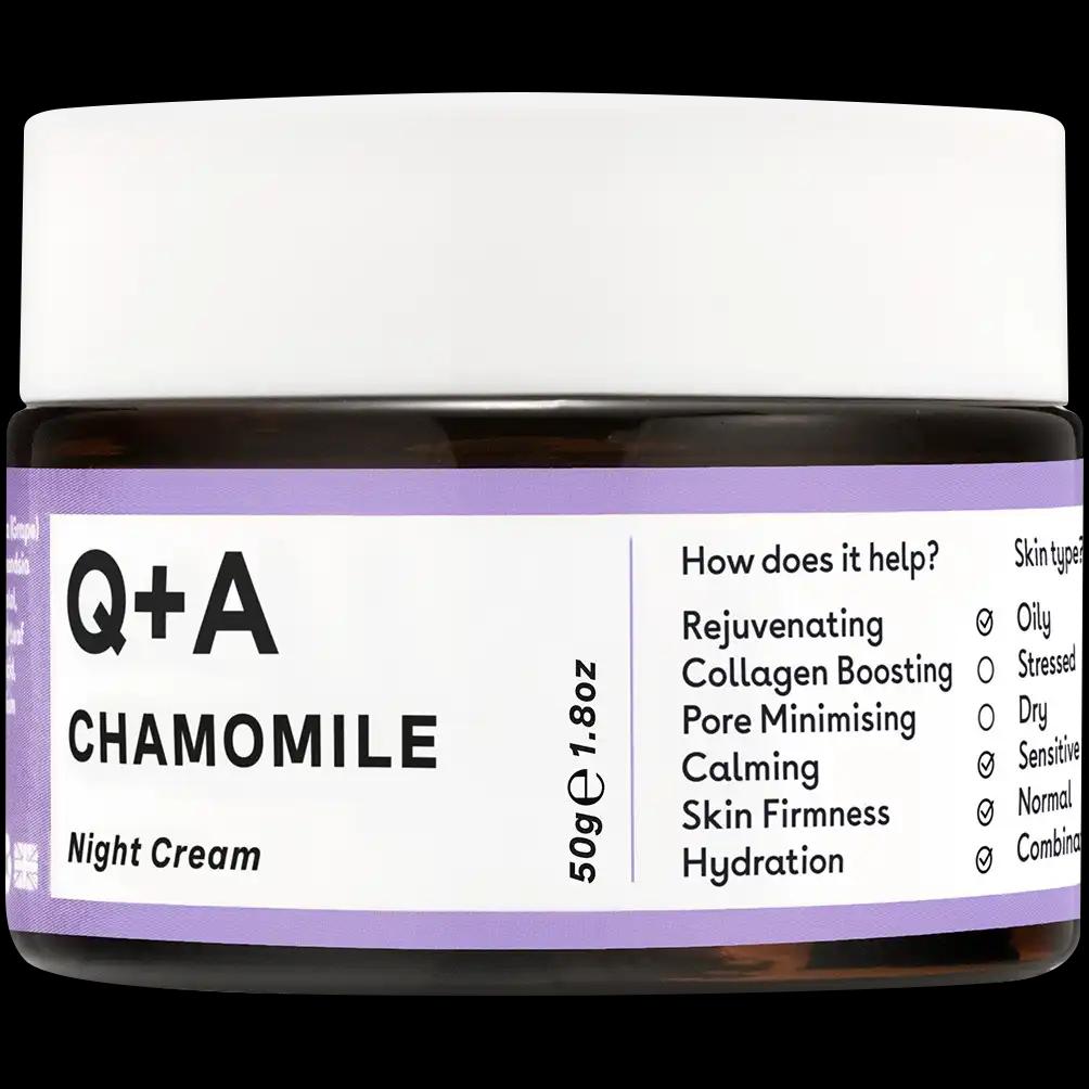 Q+A Q+A Chamomile krem do twarzy na noc, 50 g