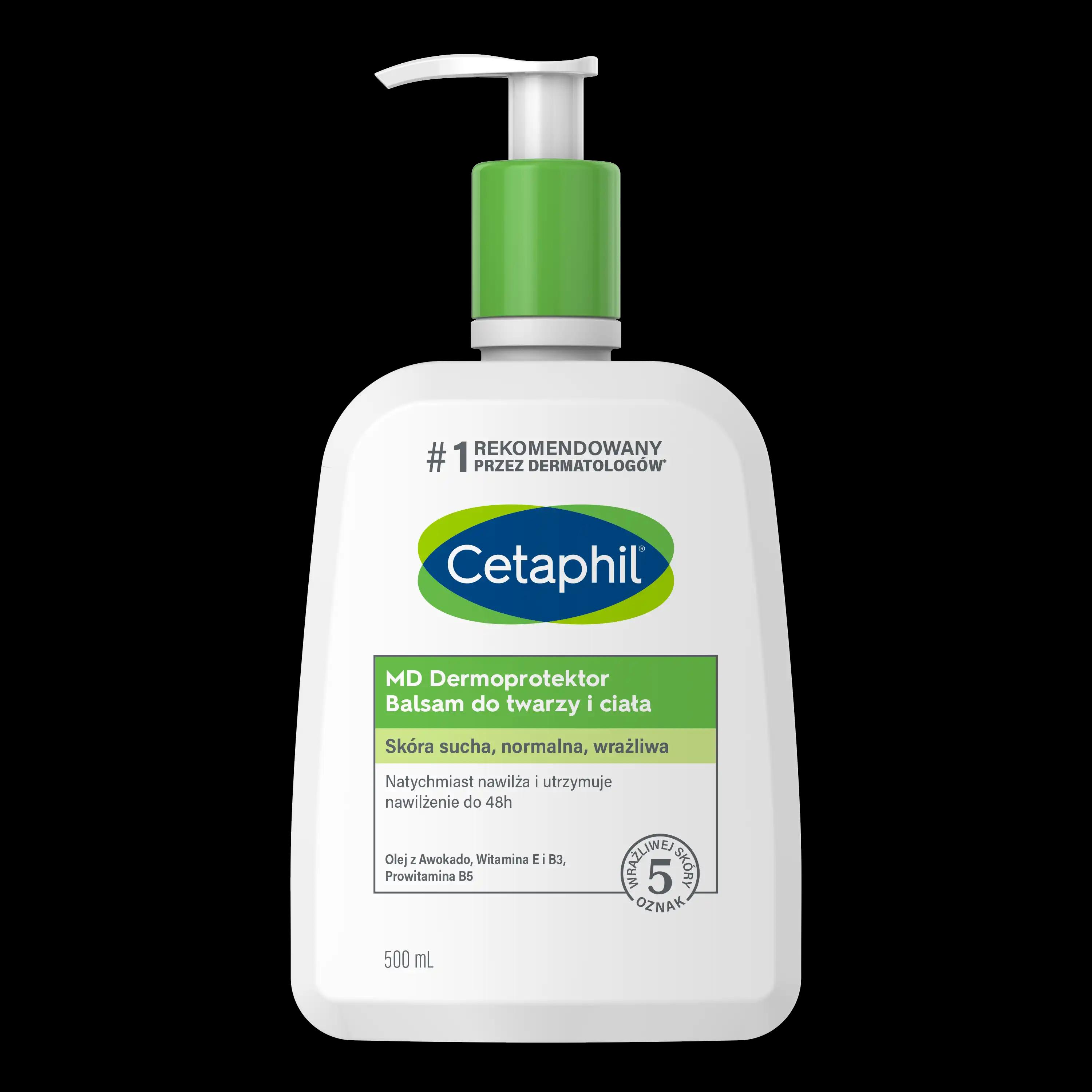 Cetaphil MD Dermoprotektor balsam nawilżający do twarzy i ciała, 500 ml