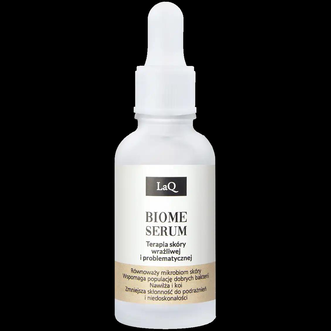 LaQ Biome aktywne serum nawilżająco-łagodzące dla skóry wrażliwej, 30 ml