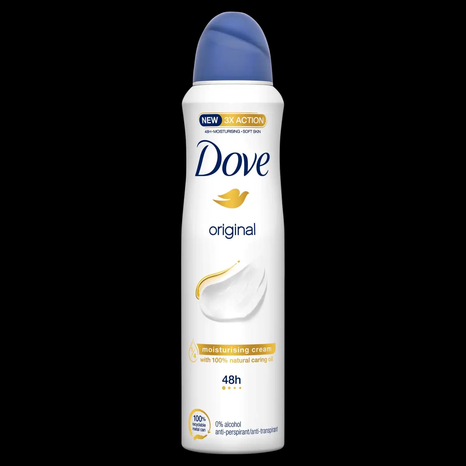 Dove Original antyperspirant damski w sprayu, 150 ml