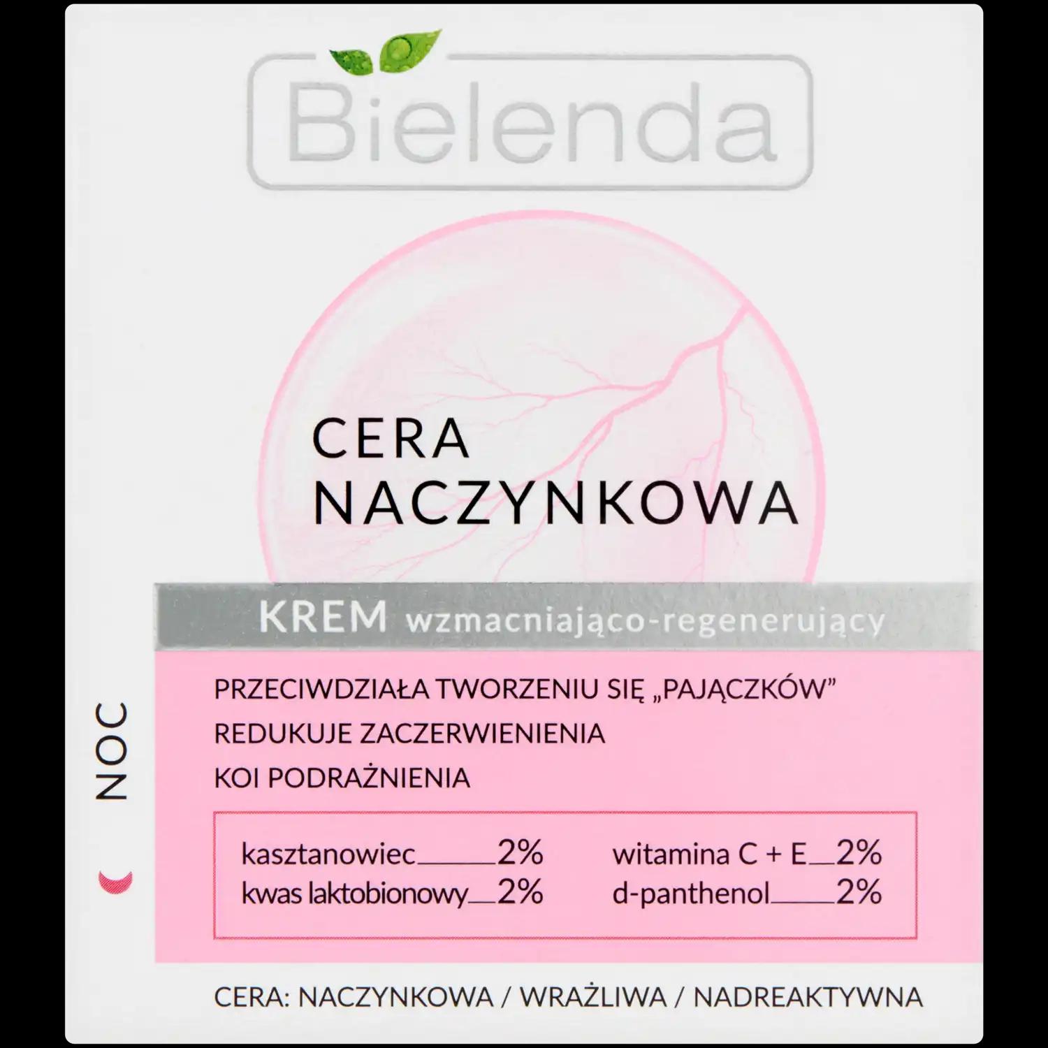 Bielenda Naczynkowa wzmacniający krem do twarzy na noc, 50 ml