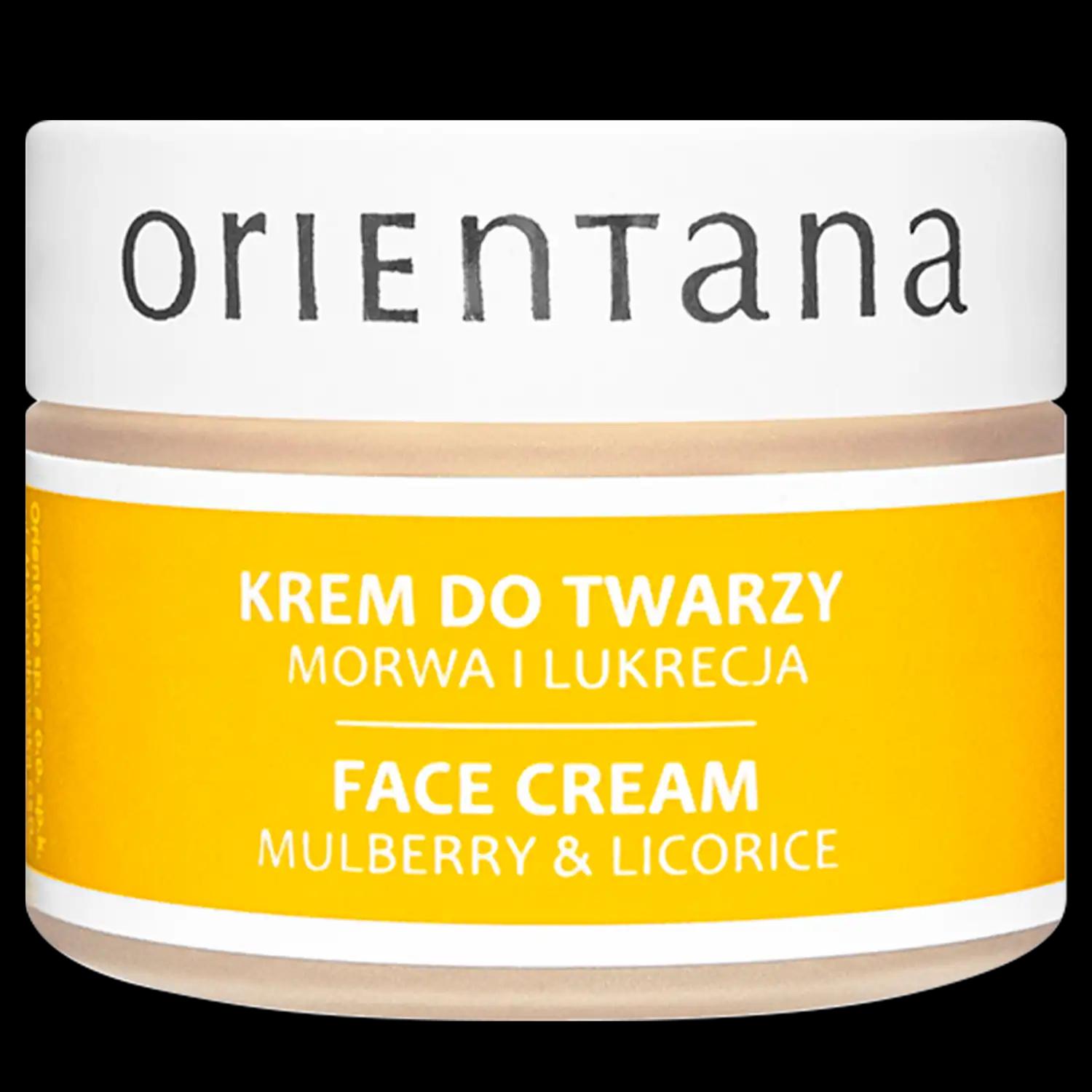 Orientana Morwa i Lukrecja krem do twarzy z morwy i lukrecji na dzień i noc, 50 g