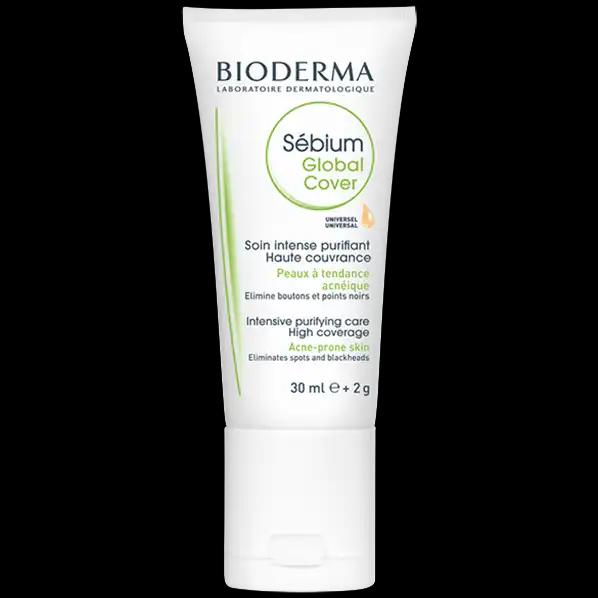 Bioderma Sébium Global Cover koloryzujący krem przeciwtrądzikowy z punktowym korektorem, 30 ml