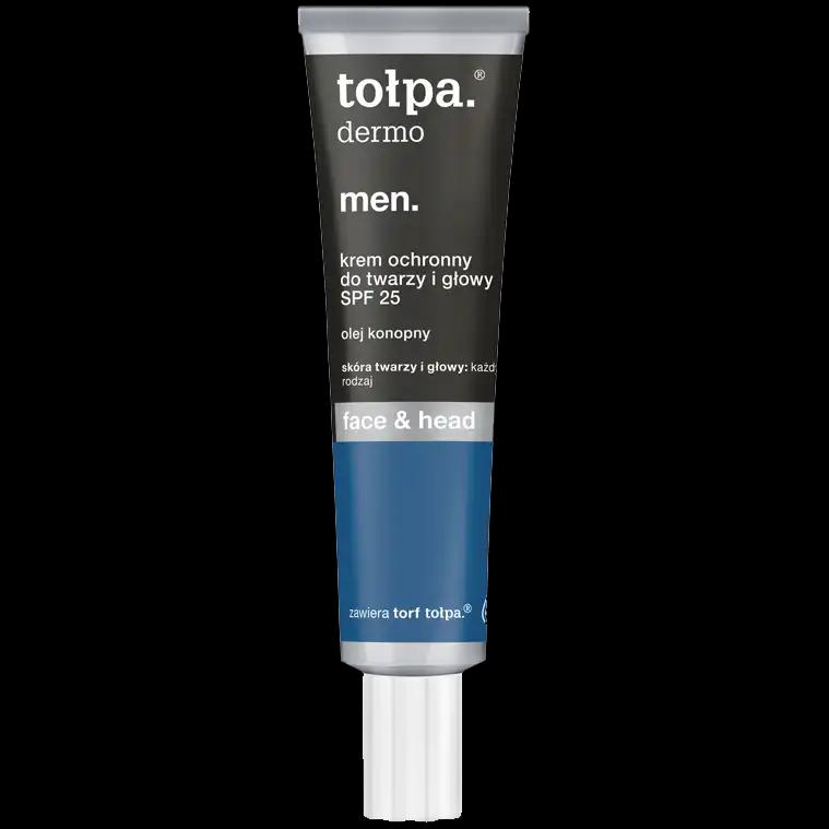 Tolpa Dermo Men krem ochronny SPF25 do twarzy i głowy, 40 ml