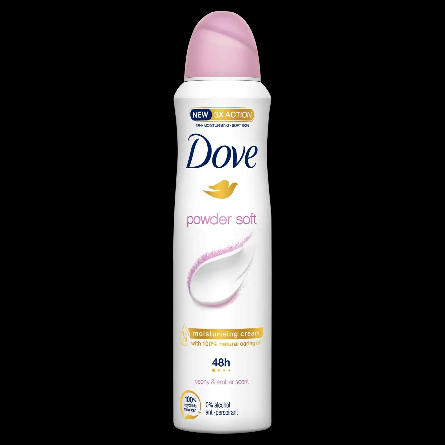 Dove Powder Soft antyperspirant damski w sprayu, 150 ml