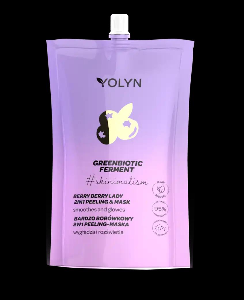 Yolyn bardzo borówkowy peeling-maska do twarzy, 50 ml