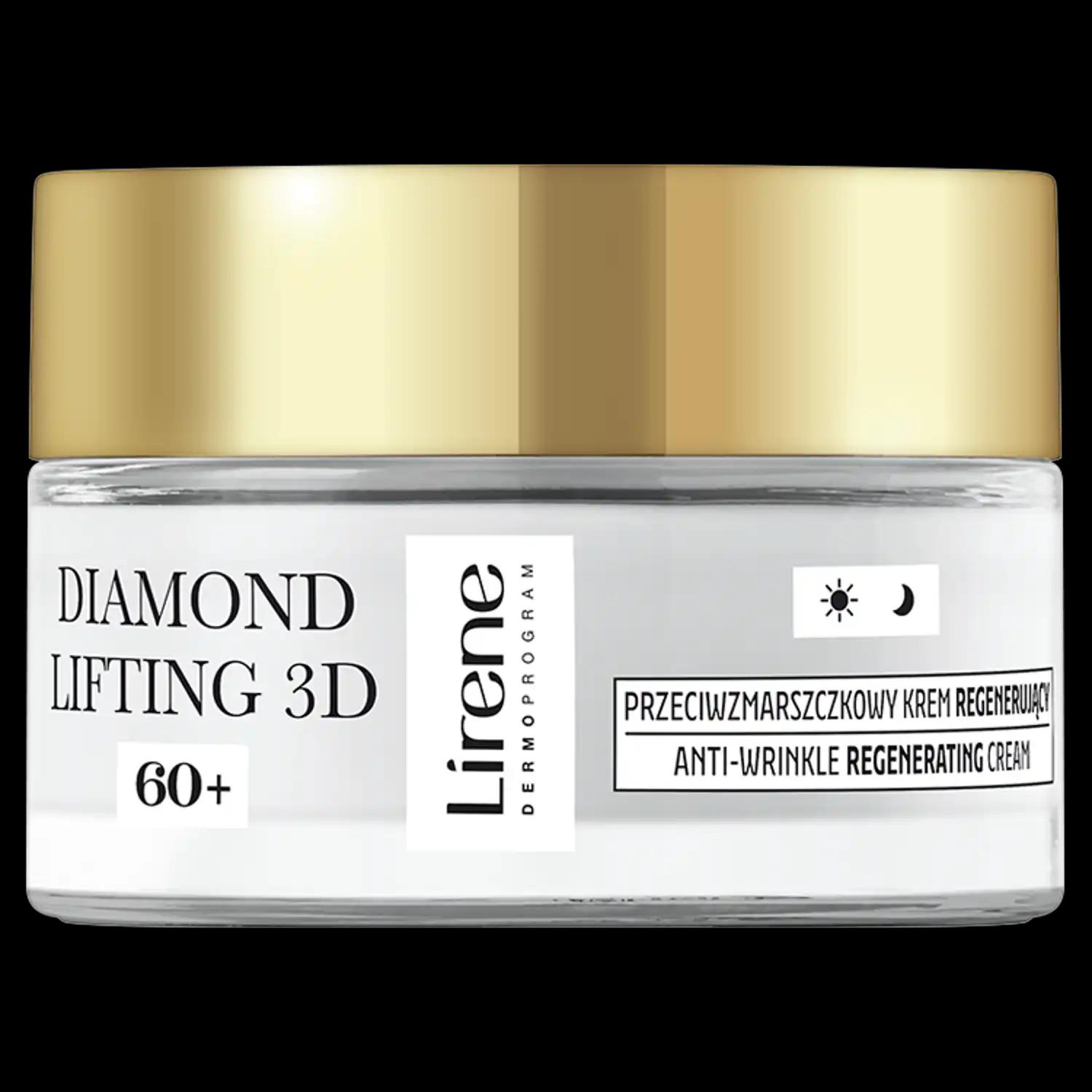 Lirene Diamentowy Lifting regenerujący krem do twarzy 60+, 50 ml