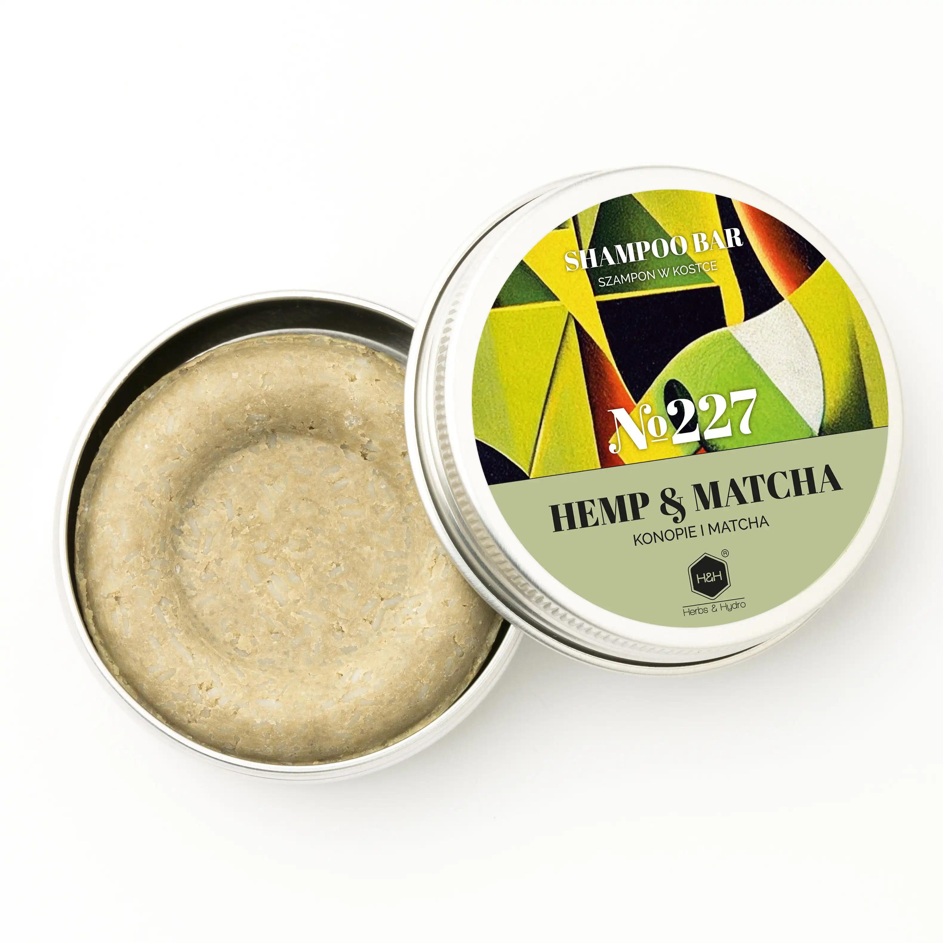 Herbs & Hydro Matcha do włosów w kostce, 55 g