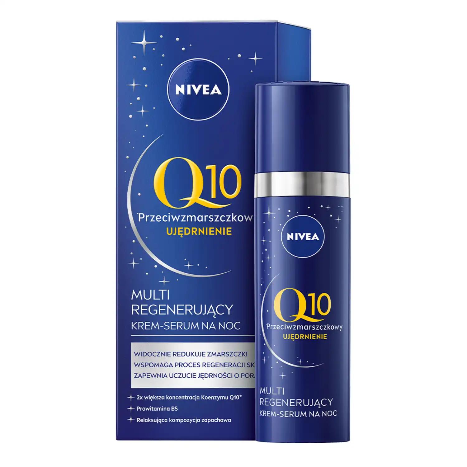 Nivea Q10 multi-regenerujące serum na noc do twarzy, 30 ml