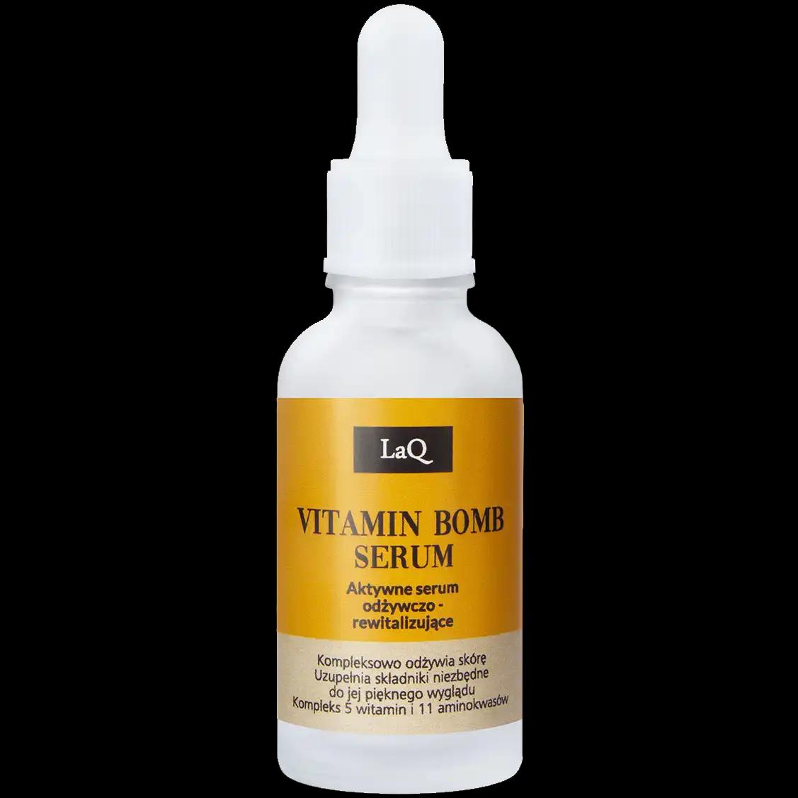 LaQ Vitamin Bomb aktywne serum odżywczo-rewitalizujące do twarzy, 30 ml