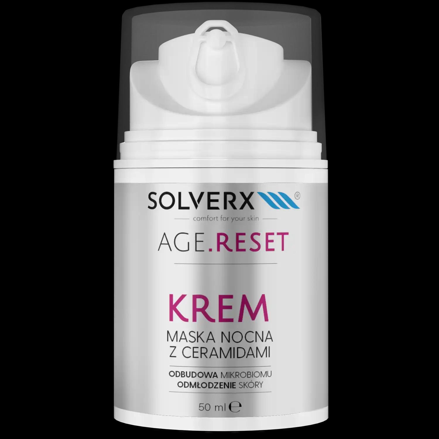 Solverx Age Reset krem-maska do twarzy na noc, 50 ml