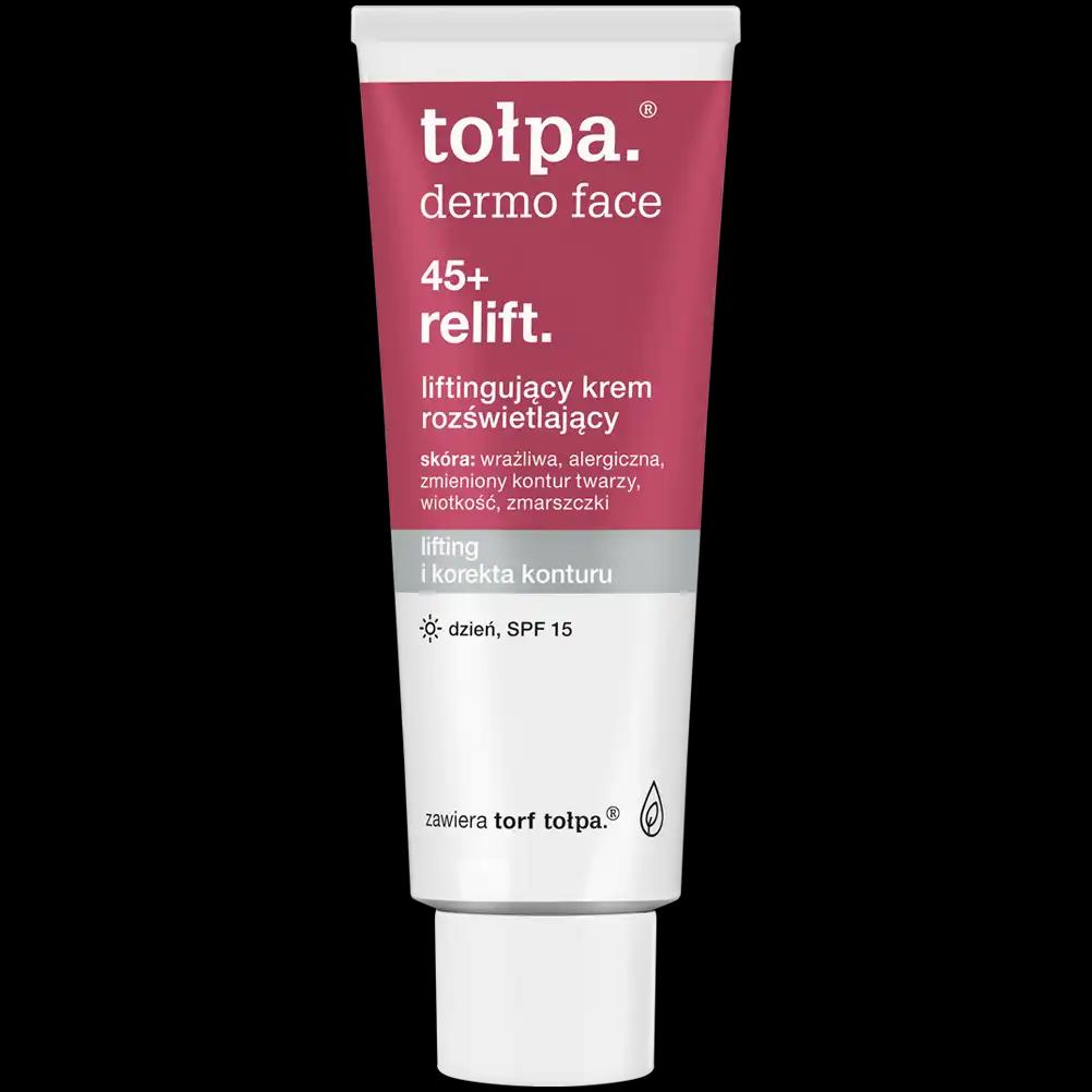 Tolpa Dermo Face Relift 45+ liftingujący krem rozświetlający, dzień, SPF15, 40 ml