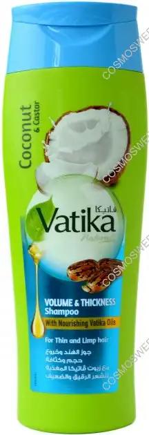 Dabur Vatika Об'ємне та густе волосся з кокосом, касторовою олією та хною 400 мл